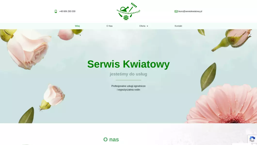 Serwis Kwiatowy - Usługi ogrodnicze i porządkowe - podgląd