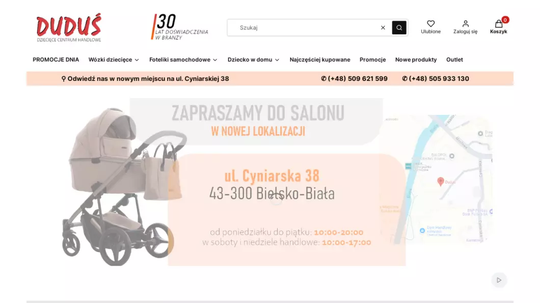 Wózki, foteliki samochodowe dla dzieci | Dziecięce centrum handlowe DUDUŚ - podgląd